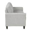 Living Room Furniture Love Seat Sofa Double Seat Sofa (Loveseat Chair)(Light Gray)