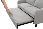 69"3 in 1 Convertible Queen Sleeper Sofa Bed, Modern Fabric Loveseat Futon Sofa Couch w/Pullout Bed, Small Love Seat Lounge Sofa w/Reclining Backrest,