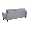 79.9" Modern Living Room Sofa Linen Upholstered Couch Furniture for Home or Office ,Light Grey*Blue,(3-Seat,Old Sku:WF288519AAC)