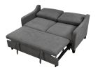 69" 3 in 1 Convertible Queen Sleeper Sofa Bed, Modern Fabric Loveseat Futon Sofa Couch w/Pullout Bed, Love Seat Lounge Sofa w/Reclining Backrest, Furn