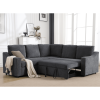 [NEW ARRIVED] [VIDEO PROVIDED]L-shaped sofa with pull-out sofa bed, Corner Sofa,comfortable living room furniture set, sleeper sofa bed,Corner seat fo