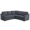 [NEW ARRIVED] [VIDEO PROVIDED]L-shaped sofa with pull-out sofa bed, Corner Sofa,comfortable living room furniture set, sleeper sofa bed,Corner seat fo