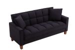 Hot Selling Solid Color Easy Assemble Loveseat 2 Seater Furniture Breathable Linen Sofa Chair